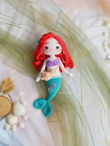 Marina the Mermaid doll | Crochet Doll Pattern | Amigurumi doll pattern