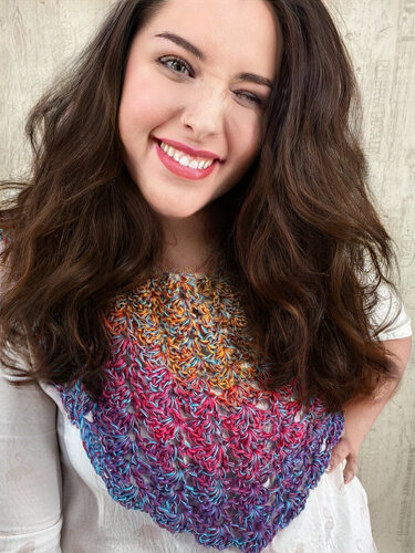 Häkelanleitung langgezogenes Dreieckstuch "MARYLIN LONG-ROW"