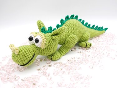 Häkelanleitung Drache Diamond