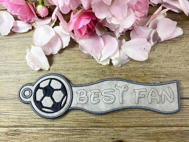 Stickdatei 3D-Anhänger BEST FAN, Maschinenstickdatei - Sticken