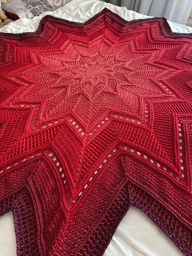 Decke "Starblanket Harmony" Sternendecke - Häkeln