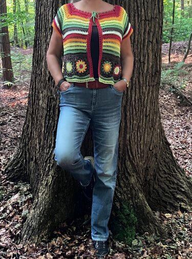 Jäckchen im Hippie-Style - RVO -Häkelanleitung - Bild 2