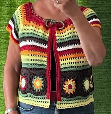 Jäckchen im Hippie-Style - RVO -Häkelanleitung