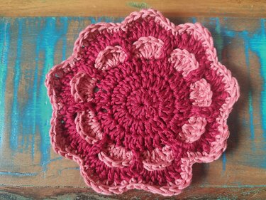 Untersetzer "Lotus", Gastgeschenk für Lieblingsmenschen, Dekoration - Häkeln