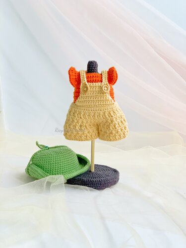 10inc Doll clothes pattern - Outfit for 26cm doll crochet pattern