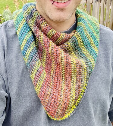 Tuch "Jatutu" - Tunesisch gehäkelt - Häkeln