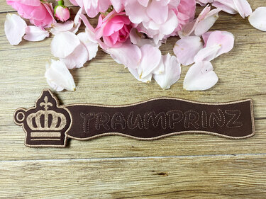 Stickdatei 3D-Anhänger TRAUMPRINZ, Maschinenstickdatei - Sticken