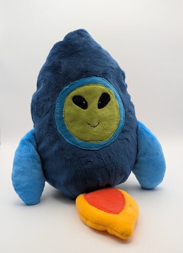 Rocket Reversible Plush Toy Sewing Pattern PDF – DIY Softie - hand puppet - Image 5