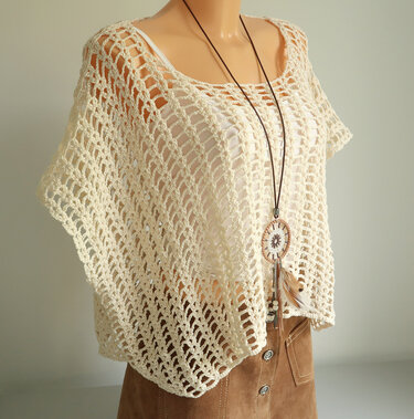 Crochet Pattern Top “Julina” – Boho Beach Look, Festival Outfit, Summer Top - Image 11