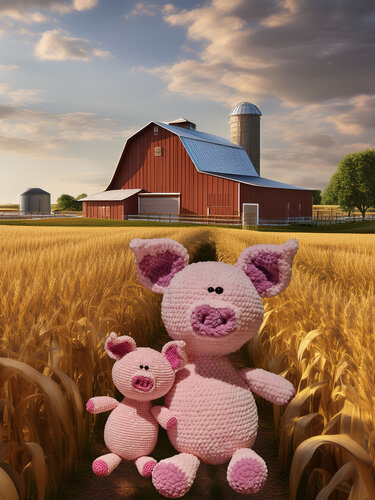 little lucky pig - Crochet