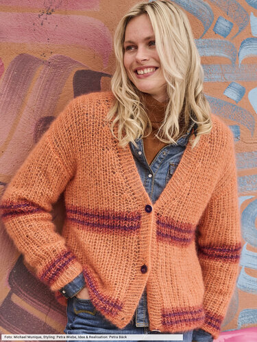 Jacke im Halbpatent-Muster