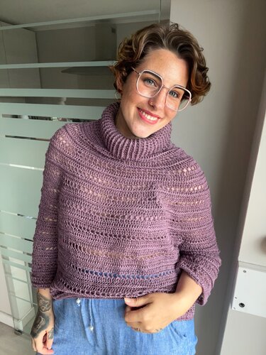 Häkelanleitung Rollkragenpulli "STELLA"