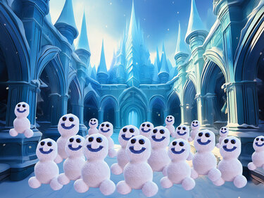 Crochet pattern - Snow Sneezie Snowman