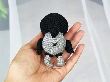 Hooded Crow Amigurumi — Crochet Bird Pattern — Handmade Keychain