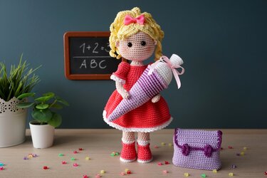 Häkelanleitung Schulkind Sophia - PDF Datei deutsch