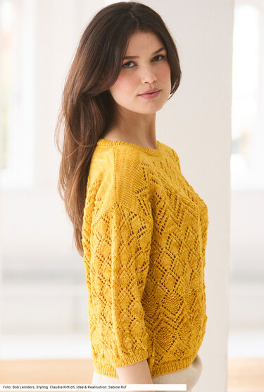 Pullover mit Ajourmustern - Stricken