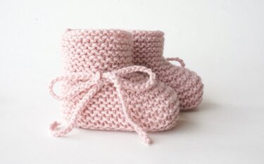 PDF Strickanleitung Babyschuhe gestrickt - E-Book Stricken Handarbeit