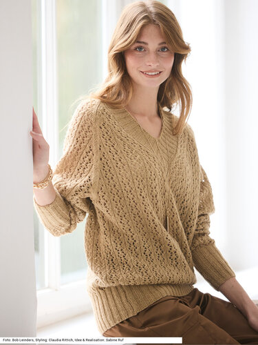 Pulli mit Ajourmuster - Stricken