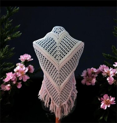 Tuch Rosea - Häkeln