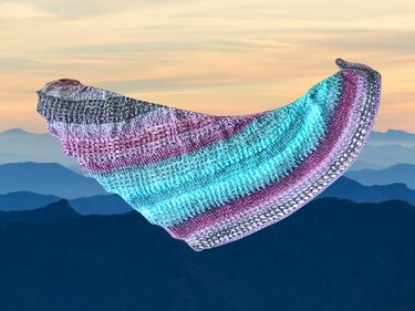 Knitting pattern: Knitted dragon shawl Chiichai