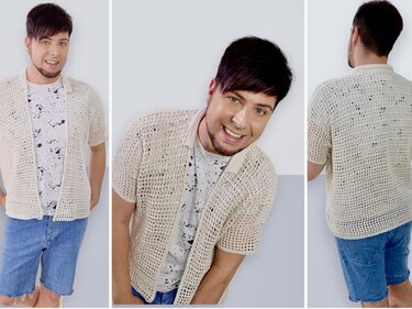Leichtes Sommerhemd Unisex - Häkelanleitung