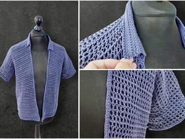 Lightweight Summer Shirt Unisex - Crochet Pattern - Image 3