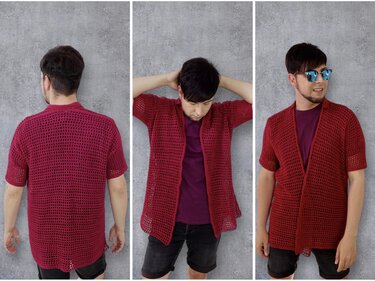 Lightweight Summer Shirt Unisex - Crochet Pattern - Image 6