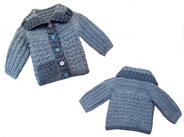 Häkelanleitung Jacke "Herbststurm" Alle Größen - Bild 4
