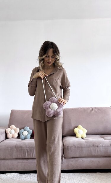 Crochet flowers, Set of 2 crochet pillow patterns, crochet flower pillow