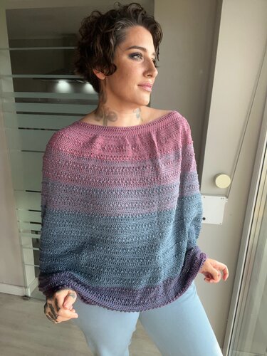 Häkelanleitung Poncho "POPCORN LULLABY"