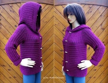 Häkelanleitung Jacke "Kuschelzeit" - alle Größen