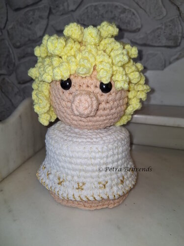 Klorollenhut Engel - Häkeln