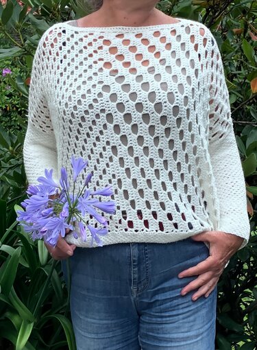 One-Size Pullover für jedes Garn einfach und leicht - Häkelanleitung