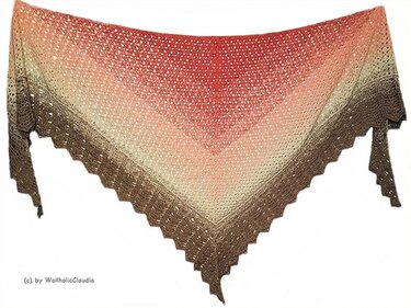 Häkelanleitung Dreieckstuch Hexennacht