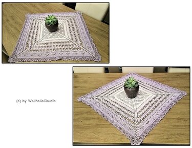 Häkelanleitung  Mitteldecke "Frühlingserwachen