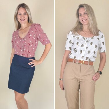 Schnittmuster Bluse Julia – mit Knopfleiste und 2 Ärmelvarianten | Gr. 34–4 - Nähen