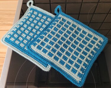 Tunesisch gehäkelte Topflappen Tunisia - Bild 4