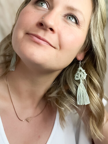 Häkelanleitung Ohrringe/Taschenanhänger „Boho Ornament“