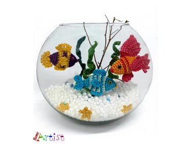 Aquarium Crochet Bundle Fish Pattern