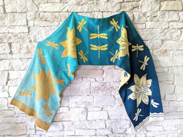 Double sided knitting pattern "Summer Dream" - stole / wrap - Image 12