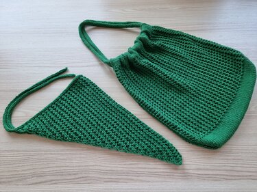 "Emerald Net Bag" - Strickanleitung Tasche im Netzmuster (PDF)