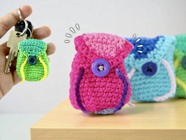 Backpack Keychain - Crochet Pattern