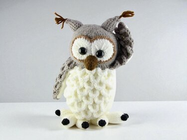 Flauschige Schneeeule Hedwig - H&auml;kelanleitung - Bild 2