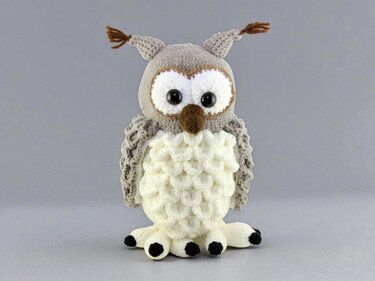 Flauschige Schneeeule Hedwig - H&auml;kelanleitung - Häkeln