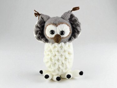 Flauschige Schneeeule Hedwig - H&auml;kelanleitung - Häkeln
