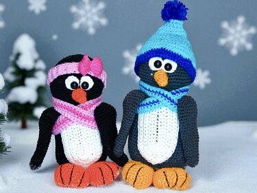 The cute Penguin Family - Crochet Pattern