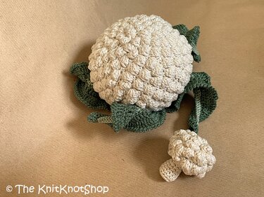 Häkelanleitung Häkelgemüse Blumenkohl