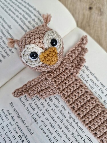 PDF Häkelanleitung Lesezeichen "Schlaue Eule" Amigurumi Bookmark - Bild 3