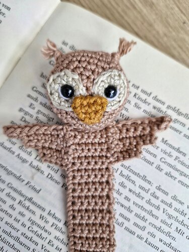 PDF Häkelanleitung Lesezeichen "Schlaue Eule" Amigurumi Bookmark - Bild 7