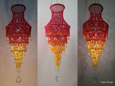 H&auml;kelanleitung Lampion "Sonnenf&auml;nger" in einem St&uuml;ck geh&auml;kelt